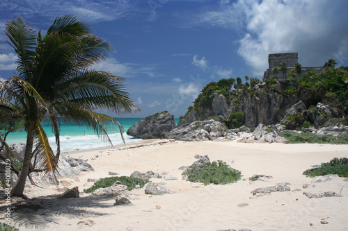 Mayan Ruins on Beach