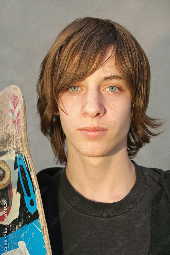 Teen skater boy Stock Photo | Adobe Stock