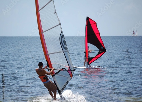 Windsurfers on Biscayne Bay