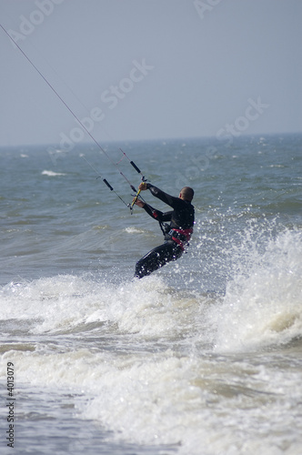 kite dans la vague