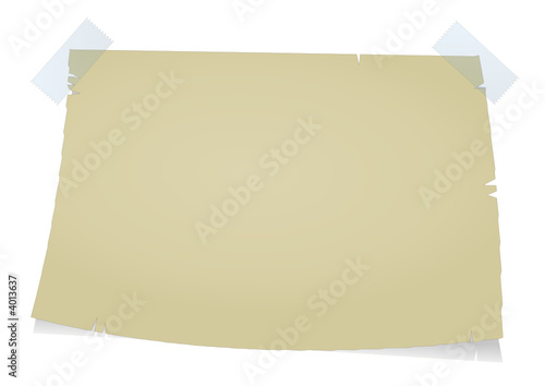 Papier collé avec du scotch