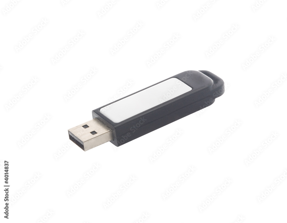 USB flash drive in rubber waterproof case isolated on white USB flash drive in rubber waterproof case isolated on white
