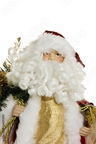 Close up of Santa Claus figure
