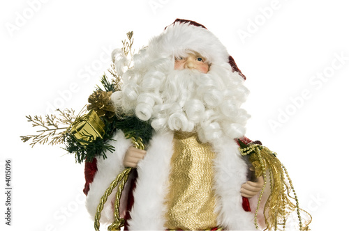 Santa Claus close on white background