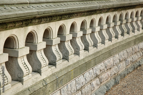 Ornate ballustrade on grounds of United States Captiol