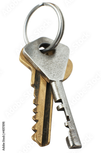 Two metal keys