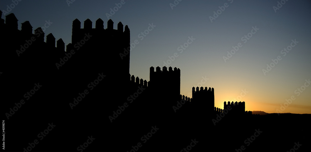 Avila, in spain, wall and defensive towers Avila, in spain, wall and defensive towers