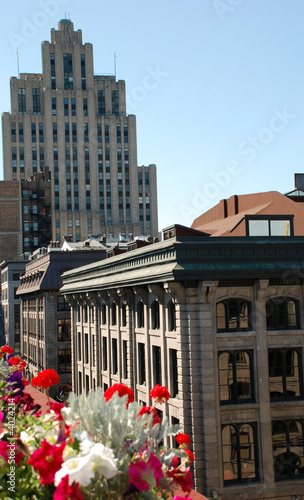 patio view of Old Montreal