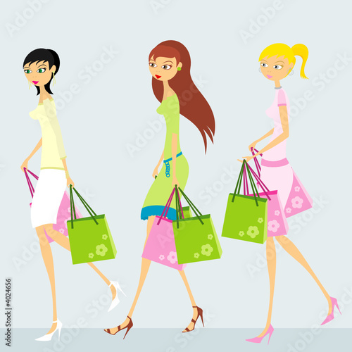 Women, shopping concept
