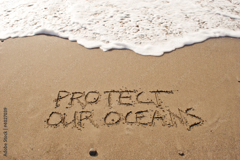 Fototapeta premium Protect our oceans