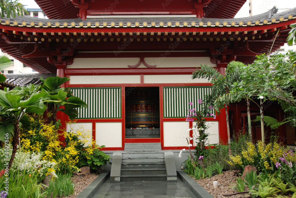 Tang dynasty style Chinese temple 