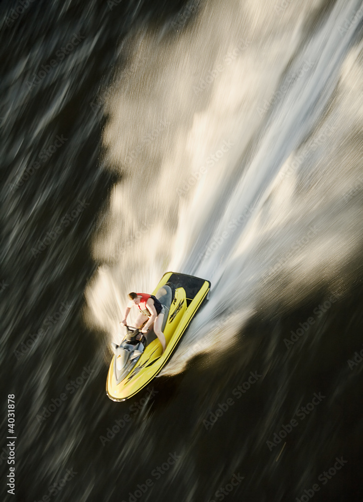 Fototapeta premium waverunner on the speed