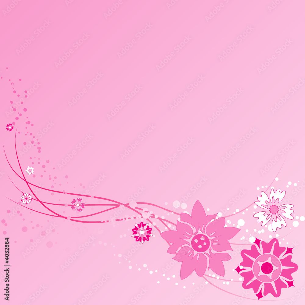 Flower background, element for design, vector illustration