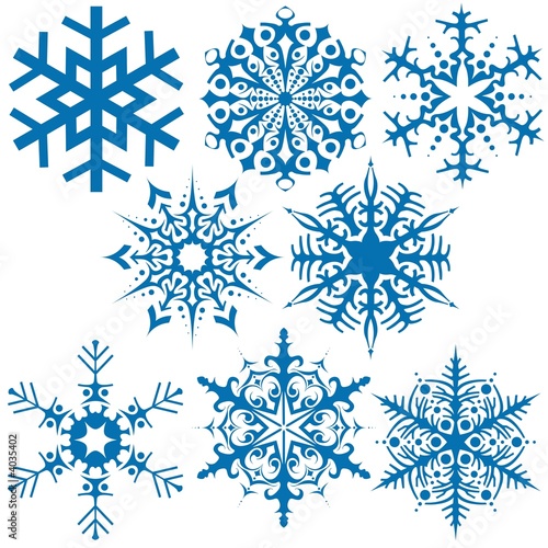Snowflakes B - illustration