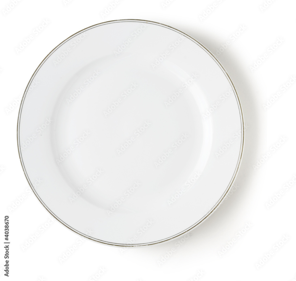 white empty dish - obrazy, fototapety, plakaty 