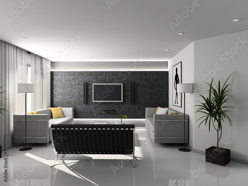 Modern home interior.