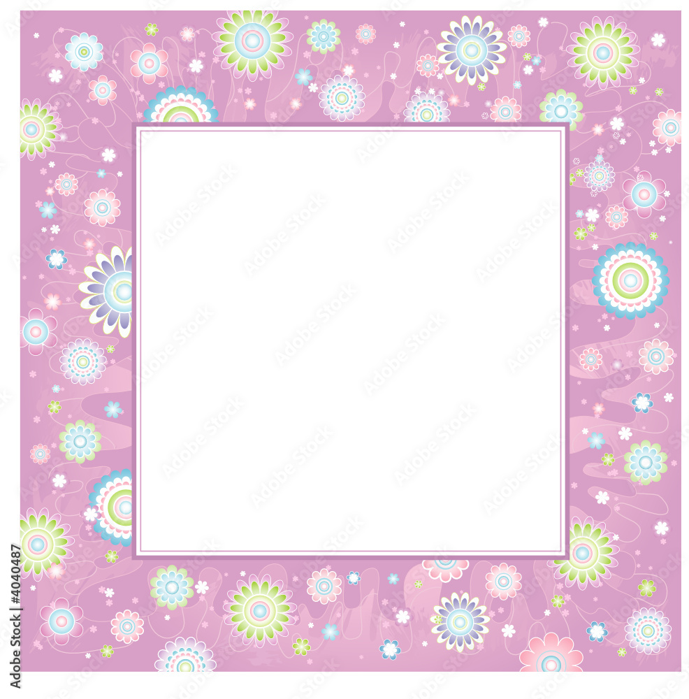 Background of spring flowers, vector illustration Background of spring flowers, vector illustration