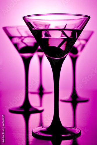 Martini on purple
