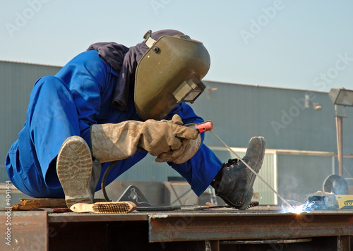 Welder At Work, Wearing The Correct Attire
