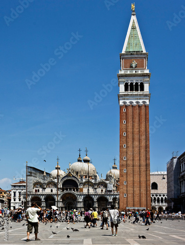 The Campanile and cathedral at the San Marco square