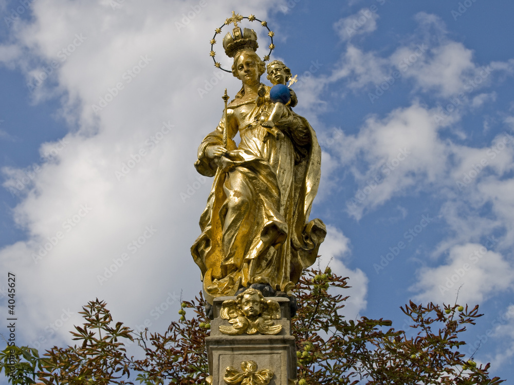 Old statue in the park
