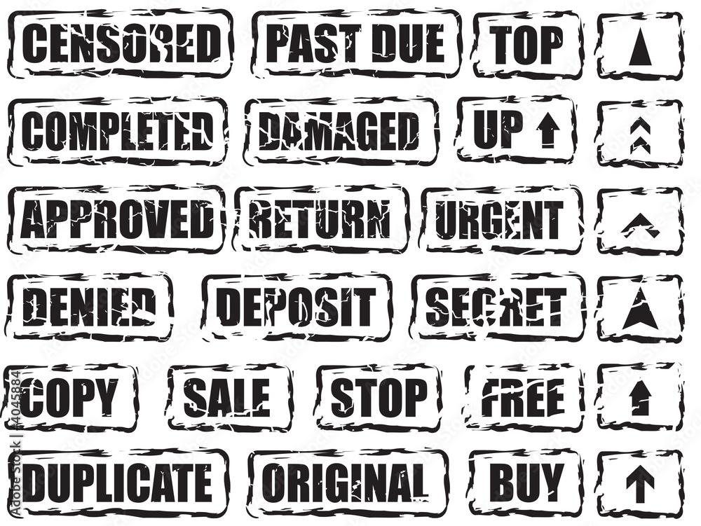 Obraz premium worn square stamp