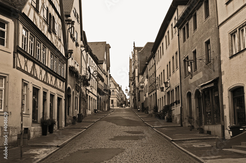 Rothenburg ob der Tauber - Straße1 sepia