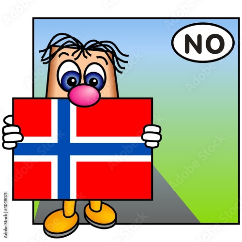 'Paley' Carrying the Norwegian Flag photo