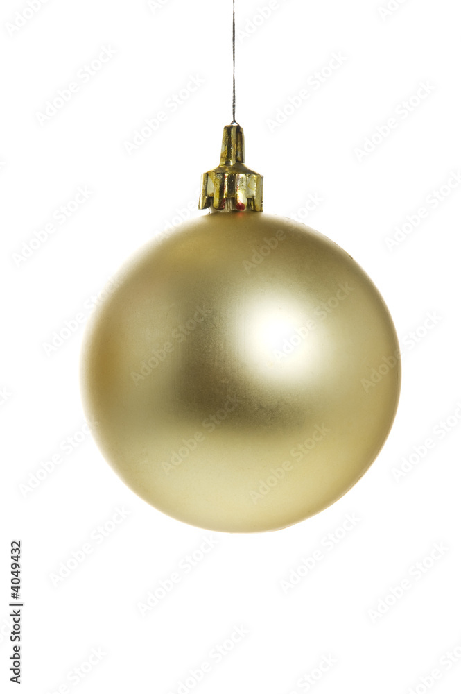 Soft coloured golden bauble Soft coloured golden bauble