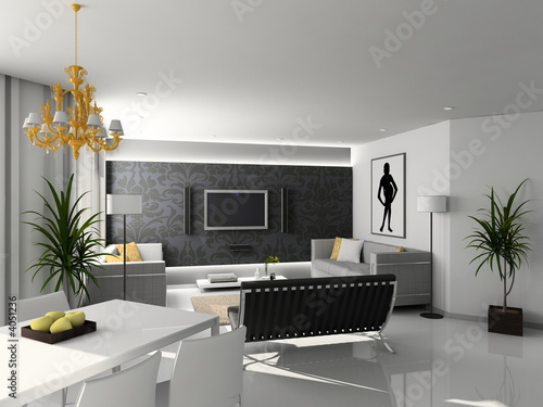 Modern home interior.