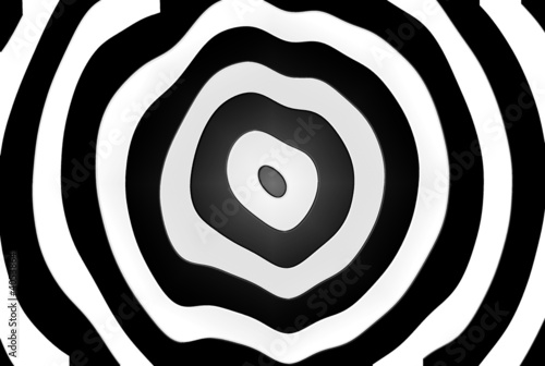 Op Art black circle