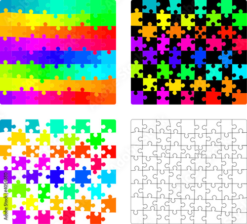 puzzle vecto