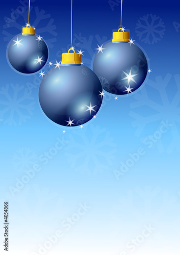Décoration de Noël bleu