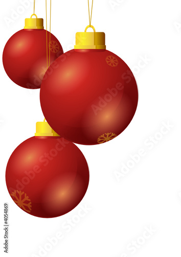 Boules de Noël rouge