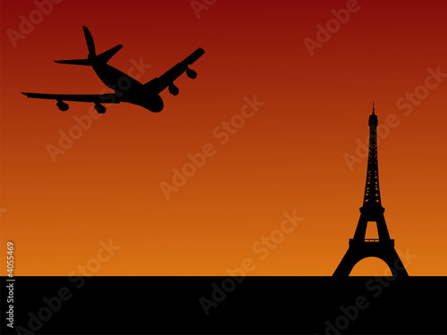 plane arriving in Paris © Stephen Finn