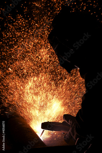 on fire