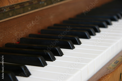 Clavier de piano ancien