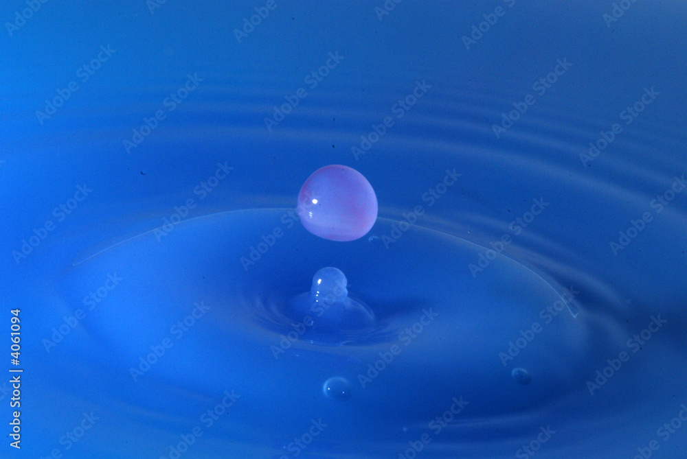Bouncing water droplet on the water surface Bouncing water droplet on the water surface