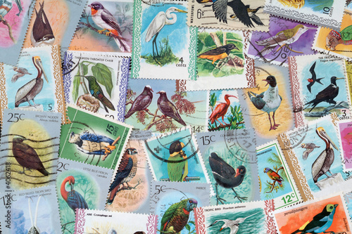 Used stamps with a bird theme(countries Not shown)