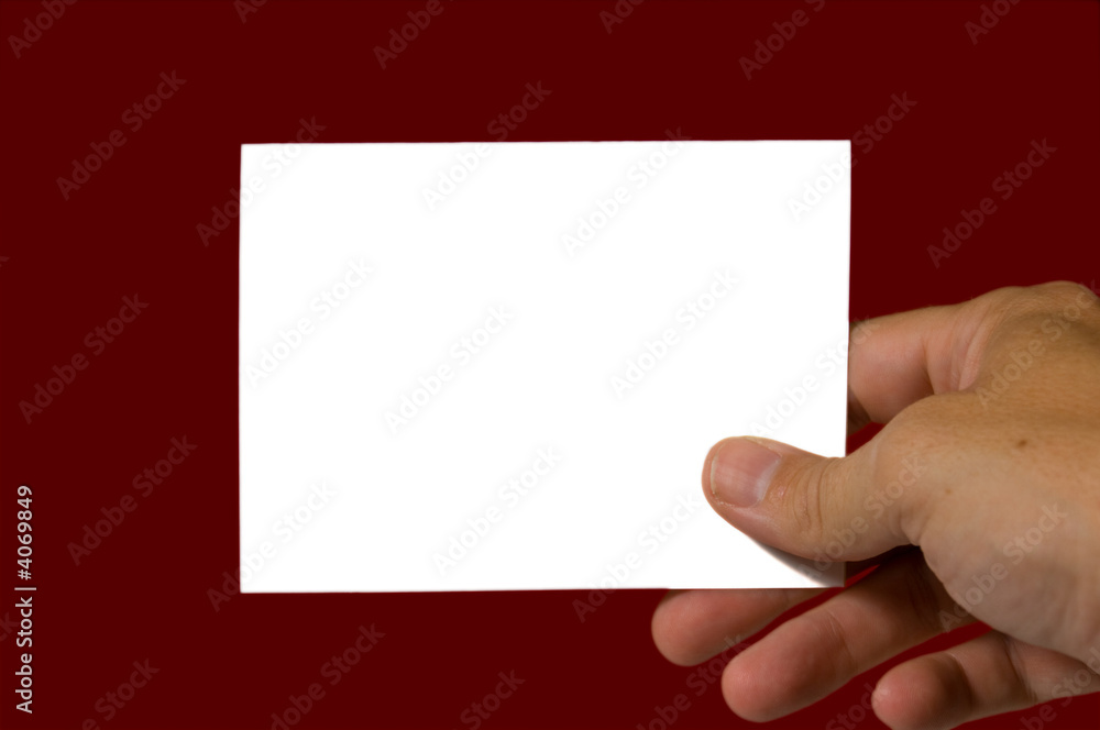 Obraz premium Blank Notecard
