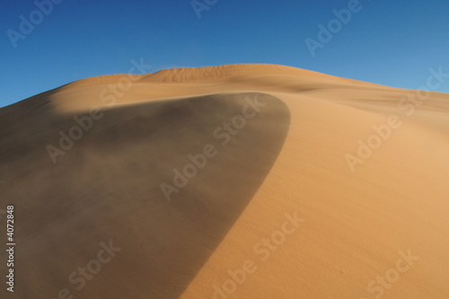 Sandstorm in Erg Chebbi sand dunes