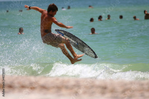 Photography guy falling from board