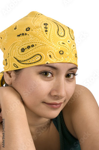 lady with headscarf photo