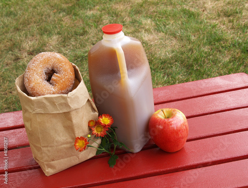 apple cider and donuts