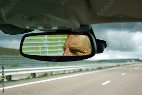 Man driving