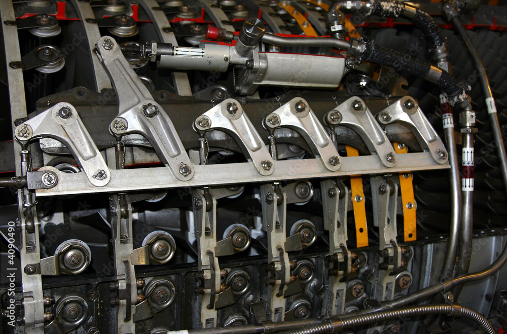 Fototapeta premium szczegóły silnika odrzutowego