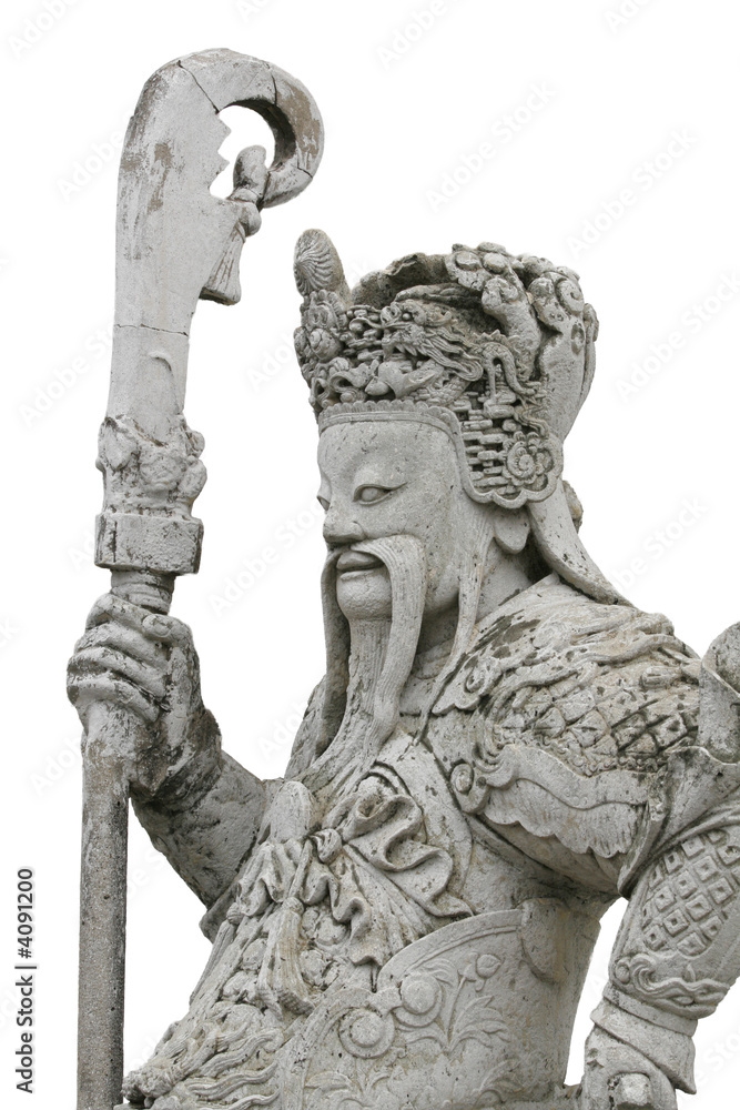 Obraz premium Statue sur fond noir