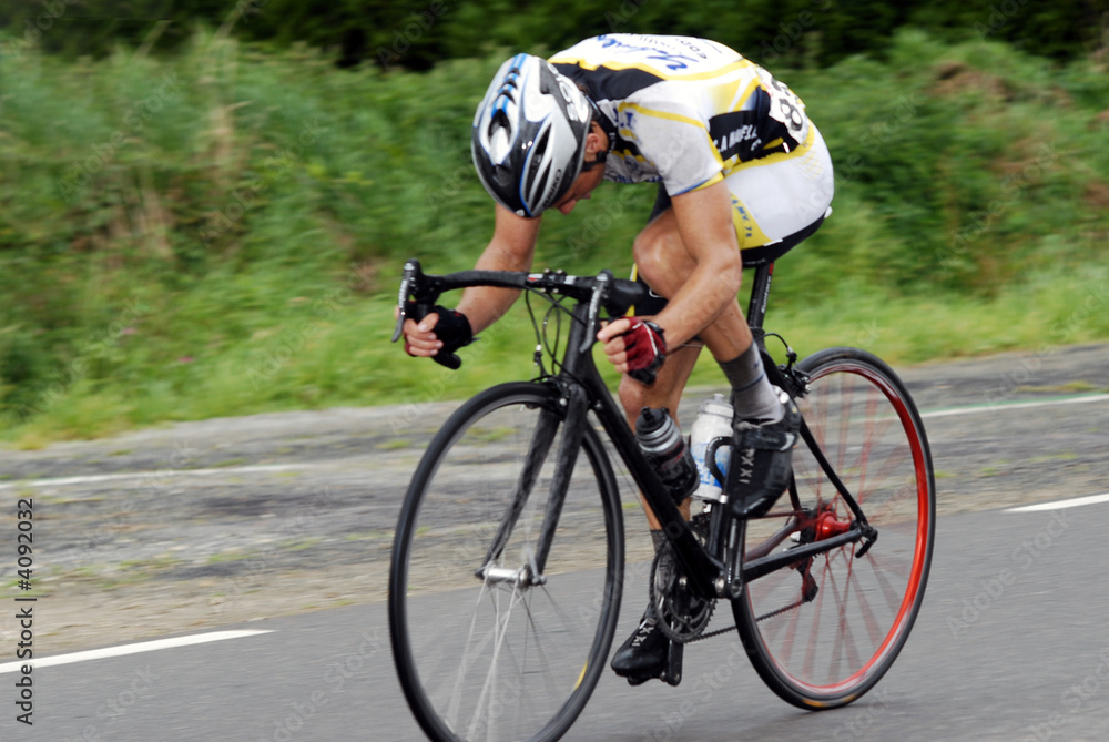 Naklejka premium coureur vélo