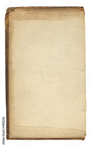 Isolated antique book cover.