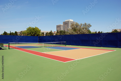 Tennis open empty court - hard surface